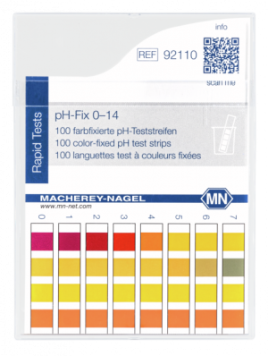 PH FIX® Cartina indicatrice ph 0,0-14,0 cf.100 strisce - Macherey Nagel 92110
