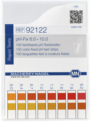 PH FIX® Cartina indicatrice ph 6,0-10,0 cf.100 strisce - Macherey Nagel 92122