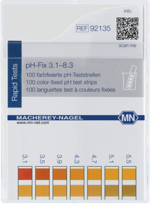PH FIX® Cartina indicatrice ph 3,1- 8,3 cf.100 strisce - Macherey Nagel 92135