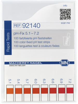 PH FIX® Cartina indicatrice ph 5,1- 7,2 cf.100 strisce - Macherey Nagel 92140