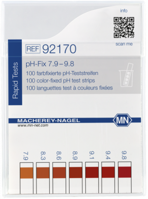 PH FIX® Cartina indicatrice ph 7,9- 9,8 cf.100 strisce - Macherey Nagel 92170