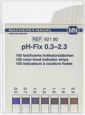 PH FIX® Cartina indicatrice ph 0,3- 2,3 cf.100 strisce - Macherey Nagel 92180
