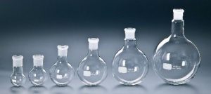 Pallone fondo tondo a 1 collo NS 14,5/23 vetro borosilicato ml 50 - 1340201171