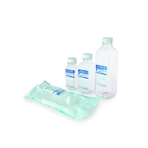 Bottiglia in pet per campionamento acque sterile confezione singola con sodio tiosolfato ml 250 cf.120 pz. - 11475