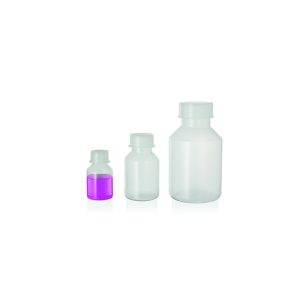 Bottiglia non graduata per reagenti cilindrica in PP collo largo e tappo a vite GL32 ml 100 cf. 20 pz. - 11271