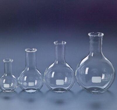 Pallone fondo piano collo stretto vetro borosilicato 3.3 ml  100 - 1121711241