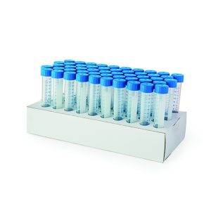Provette per centrifuga in pp Ø 17x120 ml 15 sterile in rack da 50 - cf.500 pz. - 30015