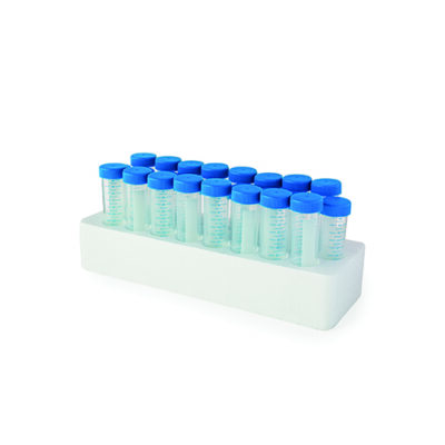 Provette per centrifuga in pp Ø 30x115 ml 50 sterile in rack da 50 - cf.500 pz. - 30050